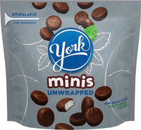 Minis unwrapped dark chocolate covered peppermint patties
