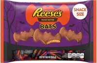 Halloween snack size peanut butter bats bag