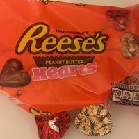 Milk chocolate peanut butter hearts