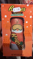 Milk chocolate peanut butter snowman