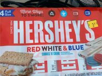 Red white and blue cookies and cream