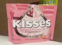 Hersheys kisses strawberry ice cream cone