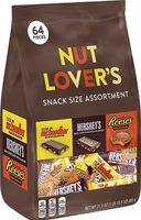 Hersheys nut lovers chocolate candy snack size assortment