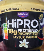 Hipro crème dessert saveur vanille