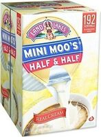 Mini moos creamer half half cups count