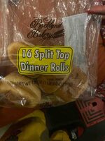 16 Split Top Dinner Rolls