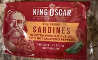 Wild Caught Sardines in Extra Virgin Olive Oil with Hot Jalapeño Peppers