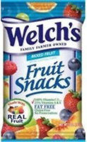 Mixed fruit fun size fruit snacks pouches