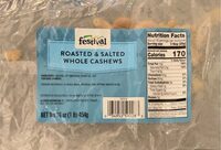 Roasted & Salted Whole Cashews