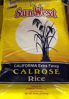 California extra fancy calrose rice