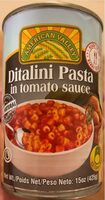 Ditalini Pasta in tomato sauce