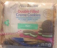 Double fillef creme cookies mint