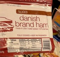 Sliced danish brand ham