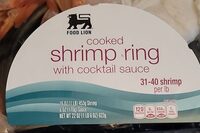 Cooked Shrimp Ring w/ cocktail sauce