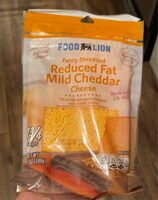 Reduced fat mild cheddar cheese