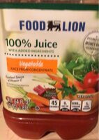 Vegetable juice from concentrate