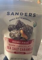 Dark chocolate sea salt caramels