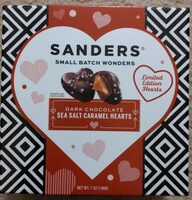 Sanders Dark Chocolate Sea Salt Caramel Hearts