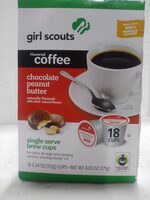 Chocolate Peanut Butter Single Brew Coffee Cups (K Cup)