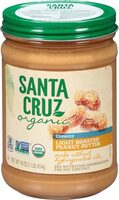 Organic light roasted creamy peanut butter