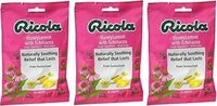 Cough suppressant throat drops honey lemon with echinacea