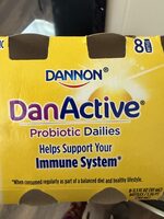 Danactive, Probiotic Dairy Drink, Strawberry, Blueberry