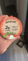 Too good blended strawberry yogurt