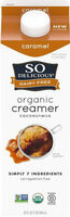 Dairy-free organic caramel coconutmilk creamer