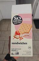 Non-Dairy Frozen Dessert Sandwiches - Strawberry Cheesecake
