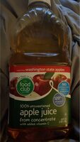 100% apple juice from concentrate
