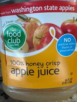 100% honey crisp apple juice