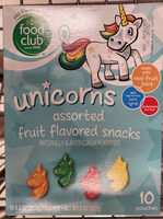Food Club Unicorns Assorted Fruit Flavored Snacks