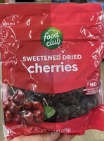 Sweetened cherries