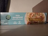 Enriched macaroni product, thin spaghetti