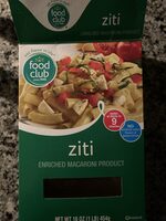 Enriched macaroni product, ziti