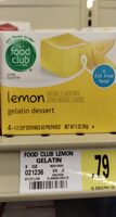 Lemon gelatin dessert, lemon