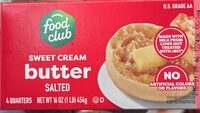 Salted sweet cream butter, salted sweet cream