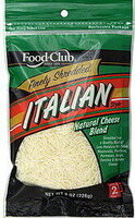 Finely Shredded Italian Cheese Blend