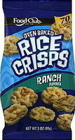 Ranch oven baked rice crisps