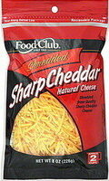 Shredded sharp cheddar cheese