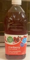 Cranberry Juice Cocktail From Concentrate With