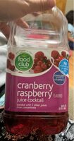 Craberry Raspberry Flavored Juice Cocktail Blended