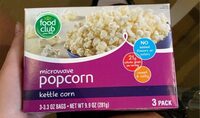 Microwave popcorn kettle corn