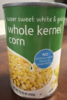 Super sweet white & gold whole kernel corn, super sweet