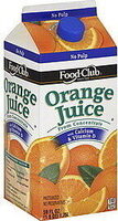 No Pulp 100% Orange Juice From Concentrate