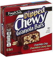 Chocolate Chip Dipped Chewy Granola Bars