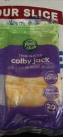 Thin sliced colby jack