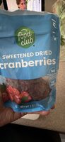Sweetened dried cranberries