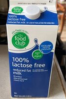 100% lactose free reduced fat milk