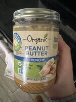 Market organic crunchy peanut butter